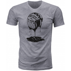 BLOOD TYPE TEE HEATHER 3X