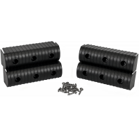 BUNK WRAP END CAP KIT 2X6 4/PACK W/ HARDWARE BLACK