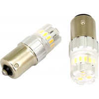 LED BULB 1156 AMBER PAIR 6W/BULB SMD OMNI DIRECTIONAL