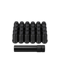 12MMX1.50 LOCK STYLE LUG 20/PK LOCK STYLE LUG NUTS BLK