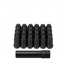 12MMX1.50 LOCK STYLE LUG 20/PK LOCK STYLE LUG NUTS BLK