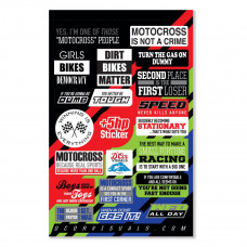 DECAL SHEET MOTO TALK 2 4 MIL