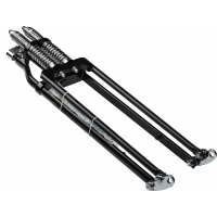 SPRINGER FORK TAPERED LEG +2 BLACK