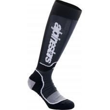 MX PLUS SOCKS BLACK/WHITE LG