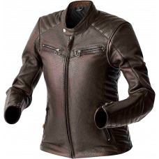 WOMENS ROADSTER AIR D3O JACKET BROWN LEATHER 2XL