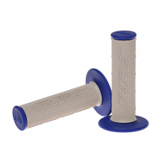 DUAL COMPOUND GRIPS BLUE WITH GREY CENTER DUAL COMPOUND GRIPS BLUE WITH GREY CENTER