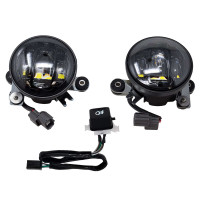LED FOG LIGHT KIT BLACK SMOKE LENS HON