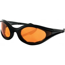 FOAMERZ SUNGLASSES BLACK W/AMBER LENS