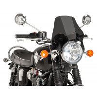 WINDSCREEN NAKED HEADLIGHT MOUNT DARK SMOKE
