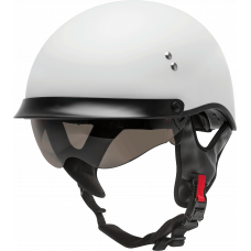 HH-65 HALF HELMET FULL DRESSED MATTE WHITE 2X