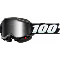 ACCURI 2 SNOWMOBILE GOGGLE BLACK W/ SILVER MIRROR LENS