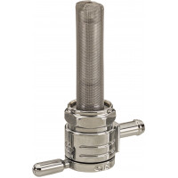 22MM PETCOCK STRAIGHT CHROME 5/16 HOSE 22MM PETCOCK STRAIGHT CHROME 5/16 HOSE