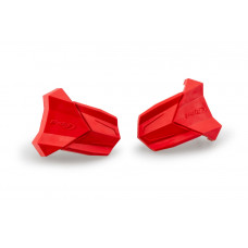 RUBBER END REPLACEMENT FRAME SLIDER R19 PAIR RED