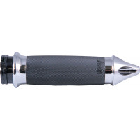 CUSTOM CONTOUR GRIPS SPIKE CABLE THROTTLE CHROME