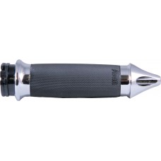 CUSTOM CONTOUR GRIPS SPIKE CABLE THROTTLE CHROME