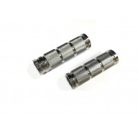 GRIP SET RETRO CHROME DUAL CABLE