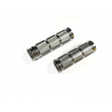 GRIP SET RETRO CHROME DUAL CABLE