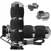 AIR CUSHION HEATED BLACK TWIST GRIP