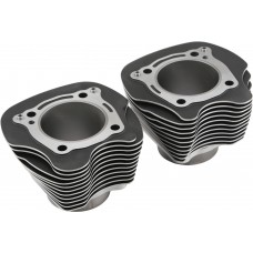BIG BORE CYLINDER M8 124 BLACK W/MACHINED FINS  PR