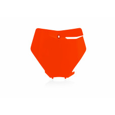 FRONT NUMBER PLATE ORANGE