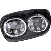 LED HEADLIGHT BLK/BLK HALO FLTR `98-13