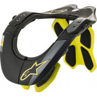 BNS TECH-2 NECK SUPPORT BLACK/YELLOW LG-XL