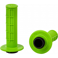 CONTROL MX LOCK-ON GRIPS GREEN HALF WAFFLE