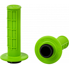 CONTROL MX LOCK-ON GRIPS GREEN HALF WAFFLE