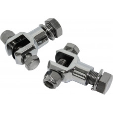 FOOTPEG CLEVIS MOUNTS CHROME 3/8