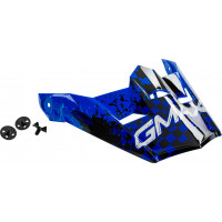 VISOR W/SCREWS ANIM8 MX-46Y ANIM8 BLUE/SILVER/BLACK YS-YL