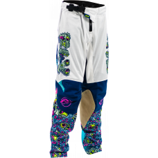 YTH KINETIC MUTANT MESH PANTS WHITE/BLUE/MULTI SZ 22