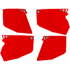 STEALTH DOOR ALLUMINUM SKINS RED POL