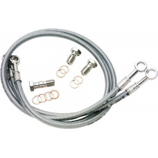 BRAKE LINE FRONT SILVER SUZ