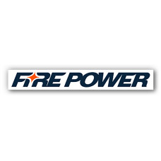 FIRE POWER STICKER WHITE 100 PKS