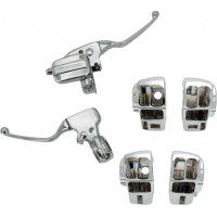 HANDLEBAR CONTROL KIT CHR CABLE CLUTCH `08-16 FLH