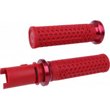 VAN'S LOCK-ON GRIPS DARK RED/RED CVO `23-24