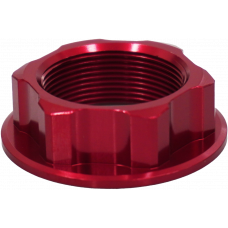 STEERING STEM NUT RED HON/YAM/SUZ