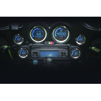 DIGITAL GAUGE CLUSTER SILVER BEZEL 04-13 FLHT AND FLTR