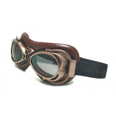 FLIGHT GOGGLE ANTIQUE BROWN SMOKE LENS