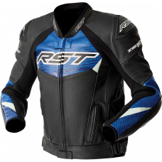 TRACTECH EVO D3O JACKET BLK/BLUE LEATHER 2X