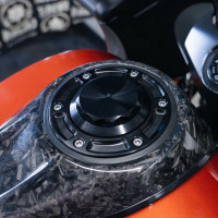 12 POINT GAS CAP ASSEMBLY BLACK CVO `23-24 12 POINT GAS CAP ASSEMBLY BLACK CVO `23-24