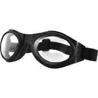 BUGEYE SUNGLASSES BLACK W/CLEAR LENS