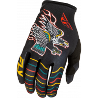 YOUTH LITE AMERICANA GLOVES BLACK/RED/GOLD YM