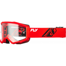 YOUTH FOCUS GOGGLE RED/BLACK W/ CLEAR LENS
