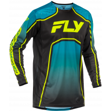 YOUTH RAYCE BICYCLE JERSEY TEAL/BLACK/LIME YL
