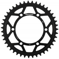 REAR EDGE SPROCKET STEEL 43T-520 BLK HON/KAW/SUZ/YAM