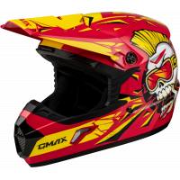 YOUTH MX-46Y UNSTABLE HELMET RED/YELLOW YL