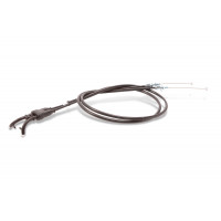 BLACK VINYL THROTTLE PUSH-PULL CABLE SET