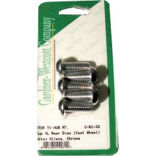 REAR BRAKE ROTOR ALLEN BOLTS 92-UP BIG TWIN CAST WHEEL