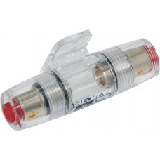 POWER SINGLE NICKEL PLATED 4/8 GAUGE IN LINE FUSE HOLDER